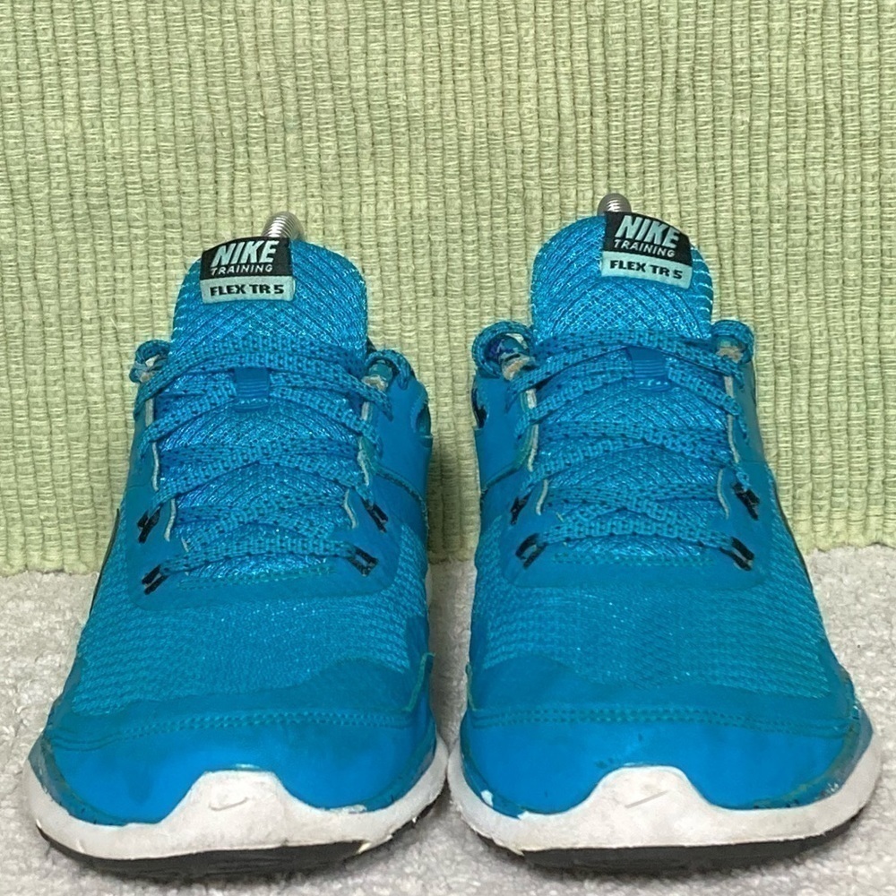Nike Womens Blue Flex TR 5 Training Athletic Sneaker Shoes Size US 7.5 - Picture 3 of 11